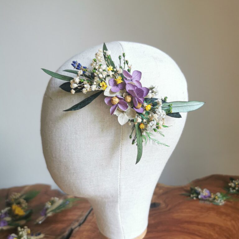 barrette fleurie
