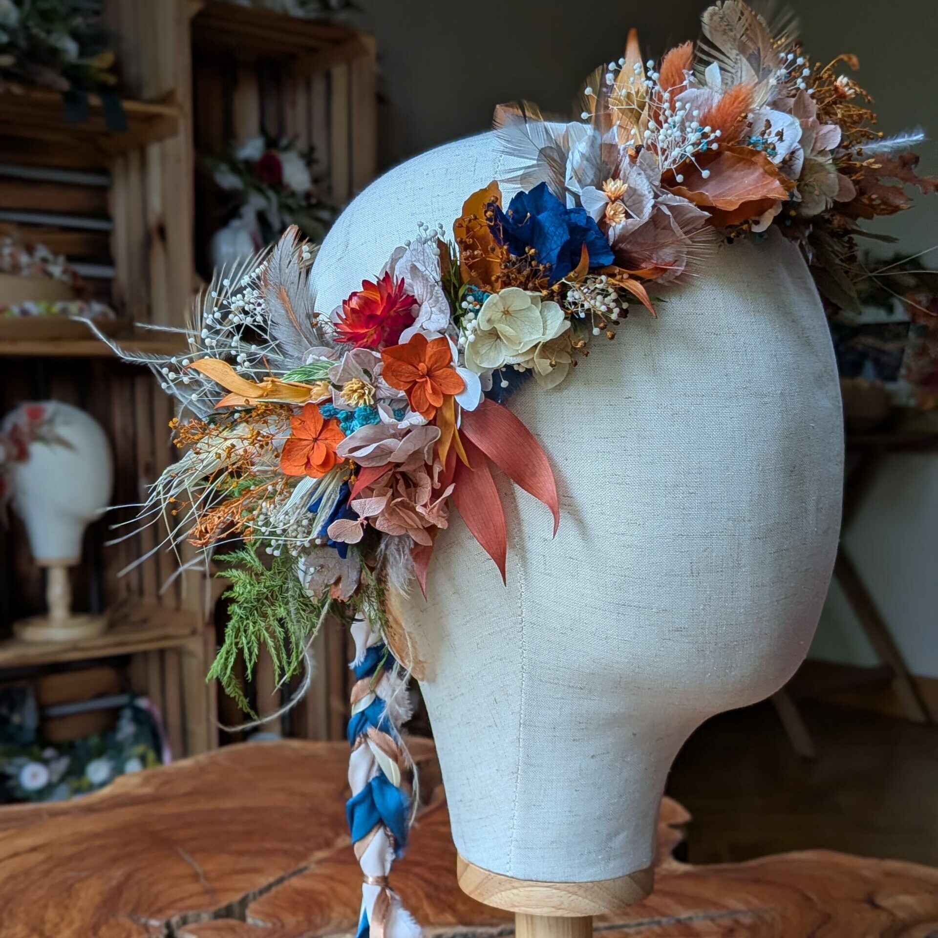 couronne fleurie